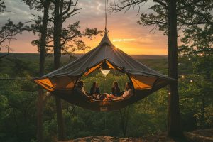Tente suspendue pour 3 personnes : embarquez pour une aventure incroyable !