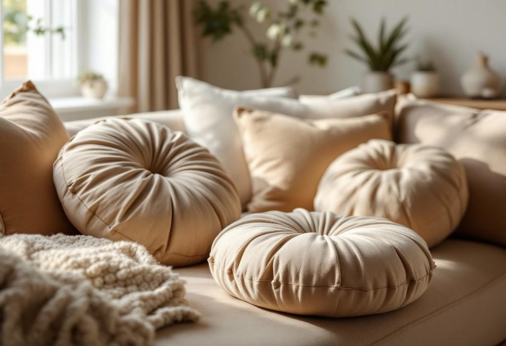 L’entretien facile des coussins ronds lavables : conseils et astuces pour un intérieur toujours frais
