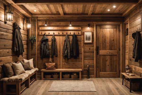 Aménager une entrée de chalet : l’intérêt d’un portemanteau mural adapté aux zones montagneuses