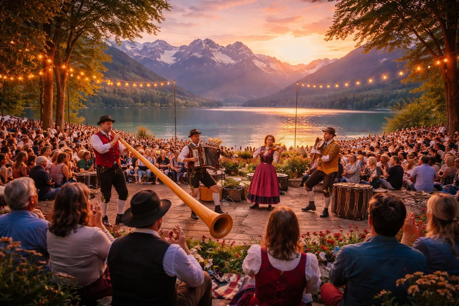 Profitez des spectacles alpins à Annecy avec orchestres de montagne et festivals musicaux savoyards