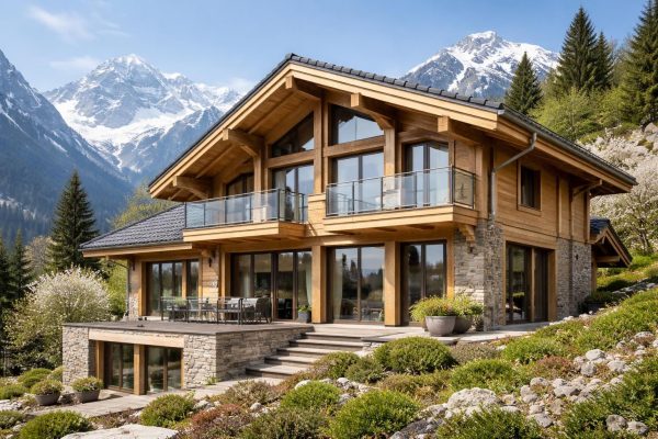 Rénovation de chalet en montagne à Annecy avec isolation renforcée et menuiseries alu