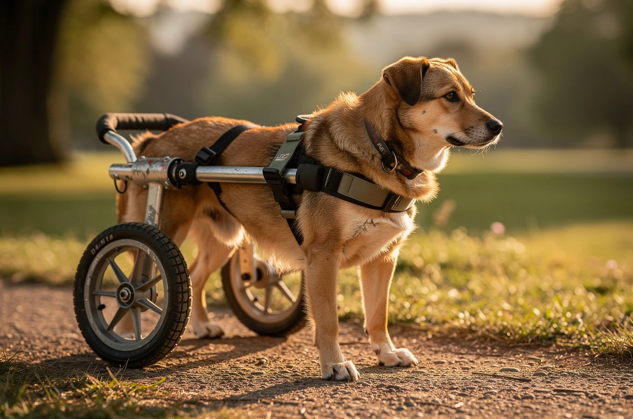 Fauteuil sur roulette pour chien handicapé : redonner un souffle de vie à votre animal