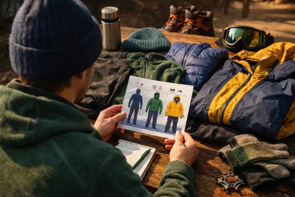S&rsquo;habiller pour le froid : comprendre les couches et les indices