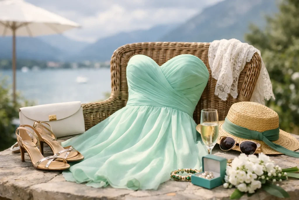Robe vert d’eau bustier : comment la porter avec élégance